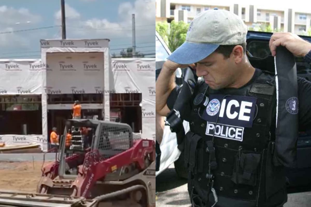 Agentes del ICE y del HSI realizaron una redada en una obra en construcción en Marietta, pero un trabajador inmogrante logró salvarse