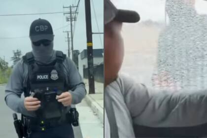 Agentes migratorios rompieron la ventanilla del auto de un migrante en California en medio de un operativo