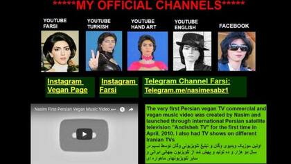 Aghdam se describía a sí misma como una artista, activista y atleta vegana.