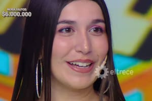 Agostina estuvo en Los 8 escalones y dejó atónito a Guido Kaczka al mostrarle las manos (Foto: Captura de TV / eltrece)