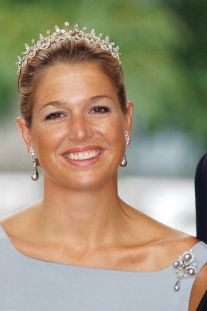 Agosto de 2001, la primera vez que apareció con una tiara