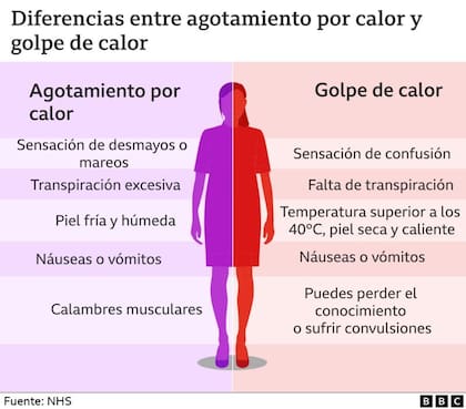Agotamiento por calor y golpe de calor