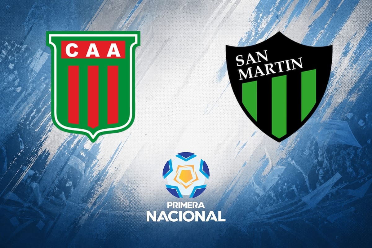 Agropecuario vs. San Martín San Juan, por una nueva jornada de la Primera Nacional del fútbol argentino