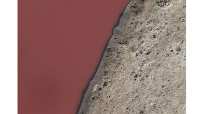 Agua contaminada en el río Ganges en Kanpur