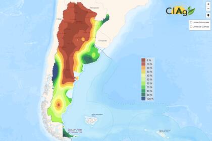 Agua útil en el perfil del Suelo