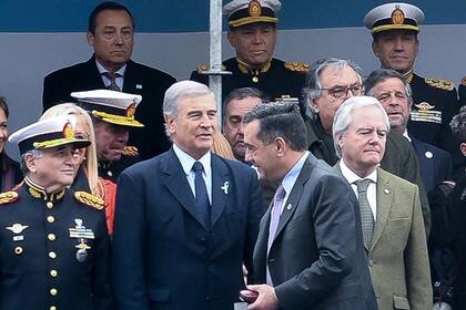 Aguad en el desfile militar del 9 de Julio