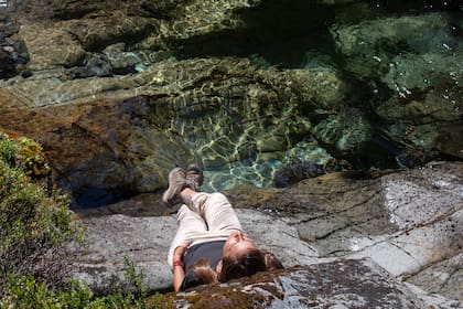Aguas cristalinas en los arroyos de los alrededores de la hostería