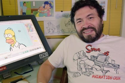 Aguilar trabajó dentro del equipo de animadores de la familia más popular del mundo. Fuente: Twitter @iDrawhomer