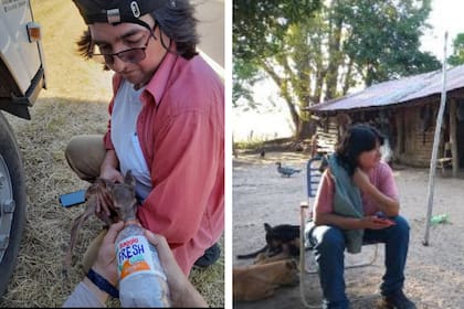 Aguirre en los incendios de Corrientes