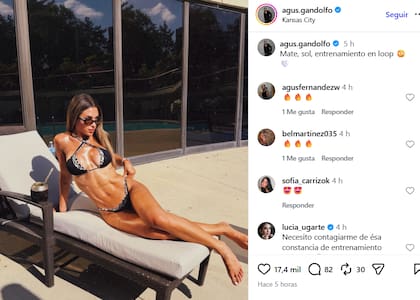 Agus Gandolfo, a puro sol y mates durante el Mundial
