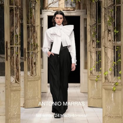Agus Riadigos en el desfile ready-to-wear de Antonio Marras