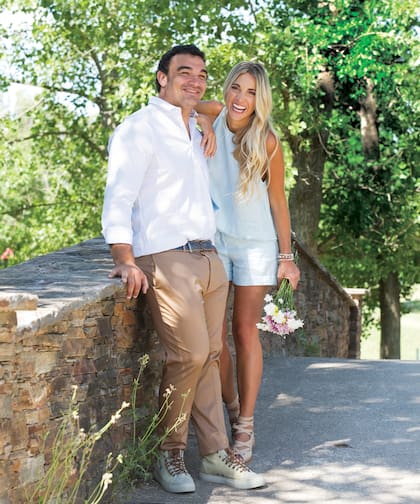 Agustin Creevy y Virginia Vercelli están juntos hace doce años. Y se casaron en 2013.