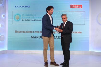 Agustín Bergés (LA NACION) y César Manuel Sanmartín