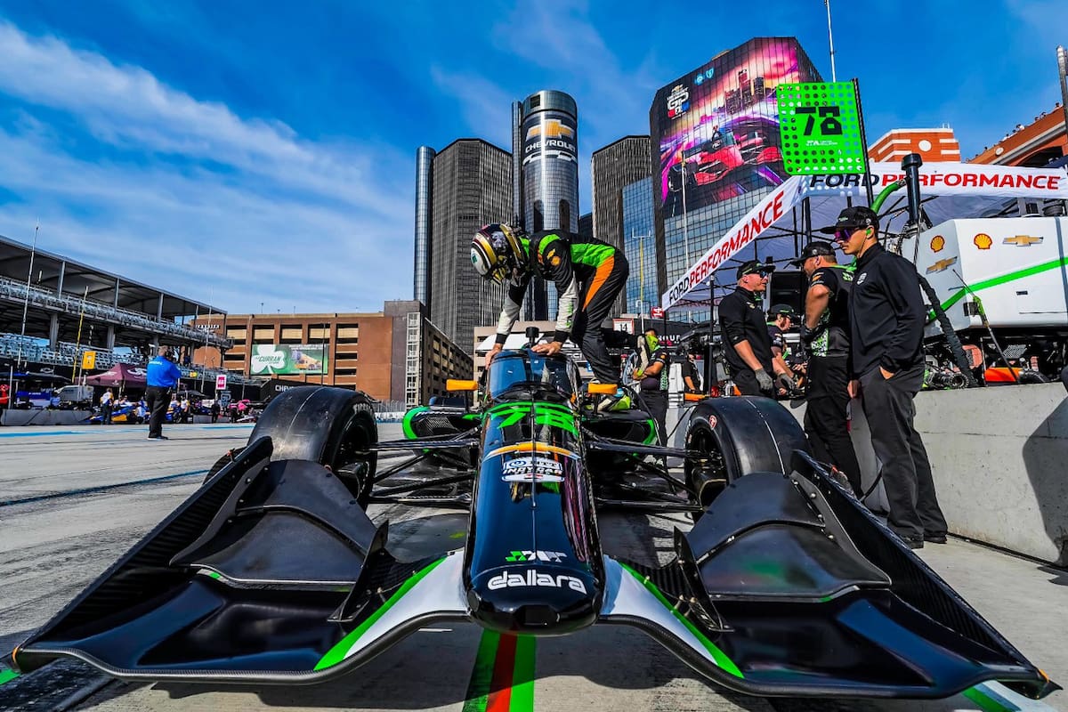 Agustín Canapino hizo una buena carrera en el GP de Detroit y sumó puntos para la tabla de posiciones