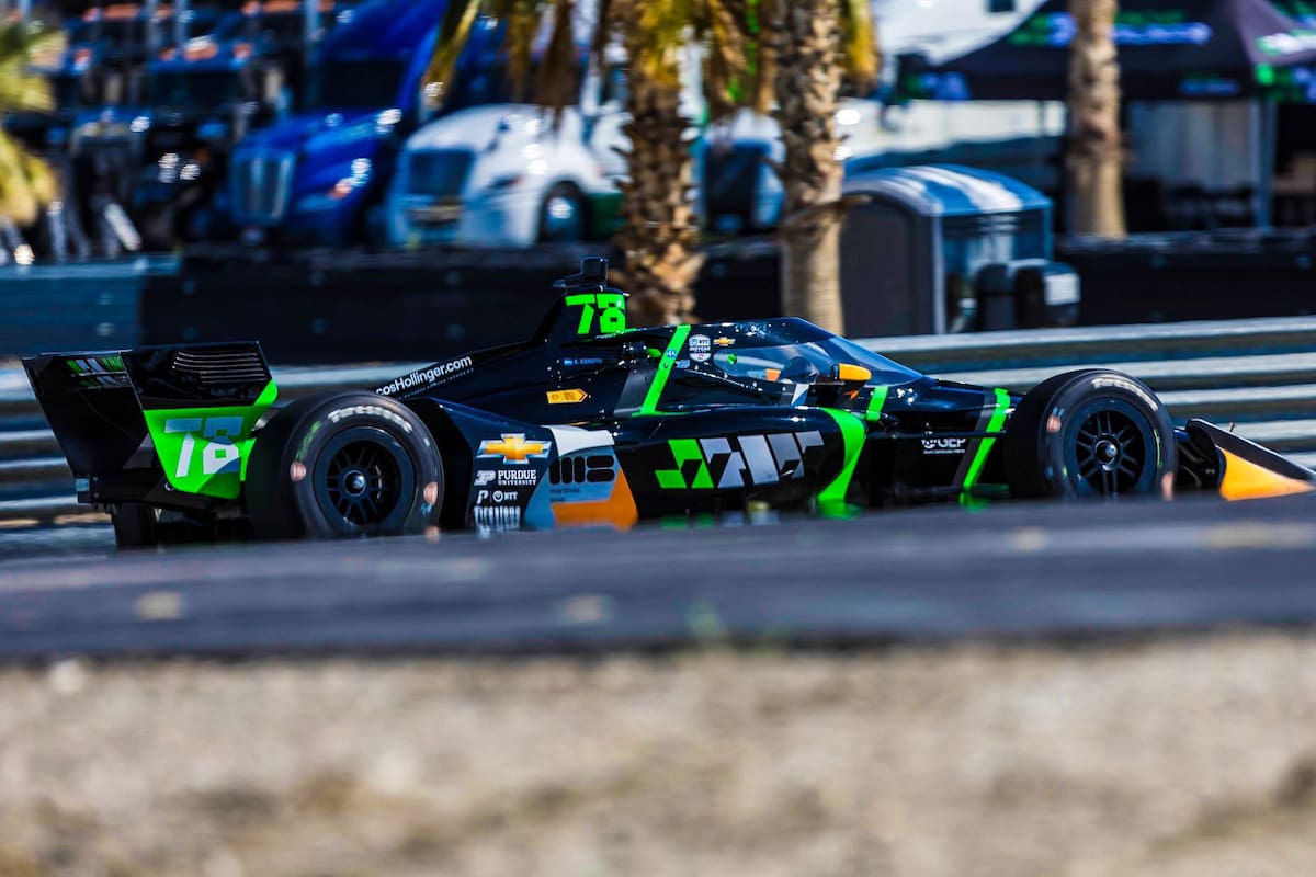 Agustín Canapino logró su mejor ubicación en el IndyCar en The Thermal, carrera que no otorgó puntos para el torneo