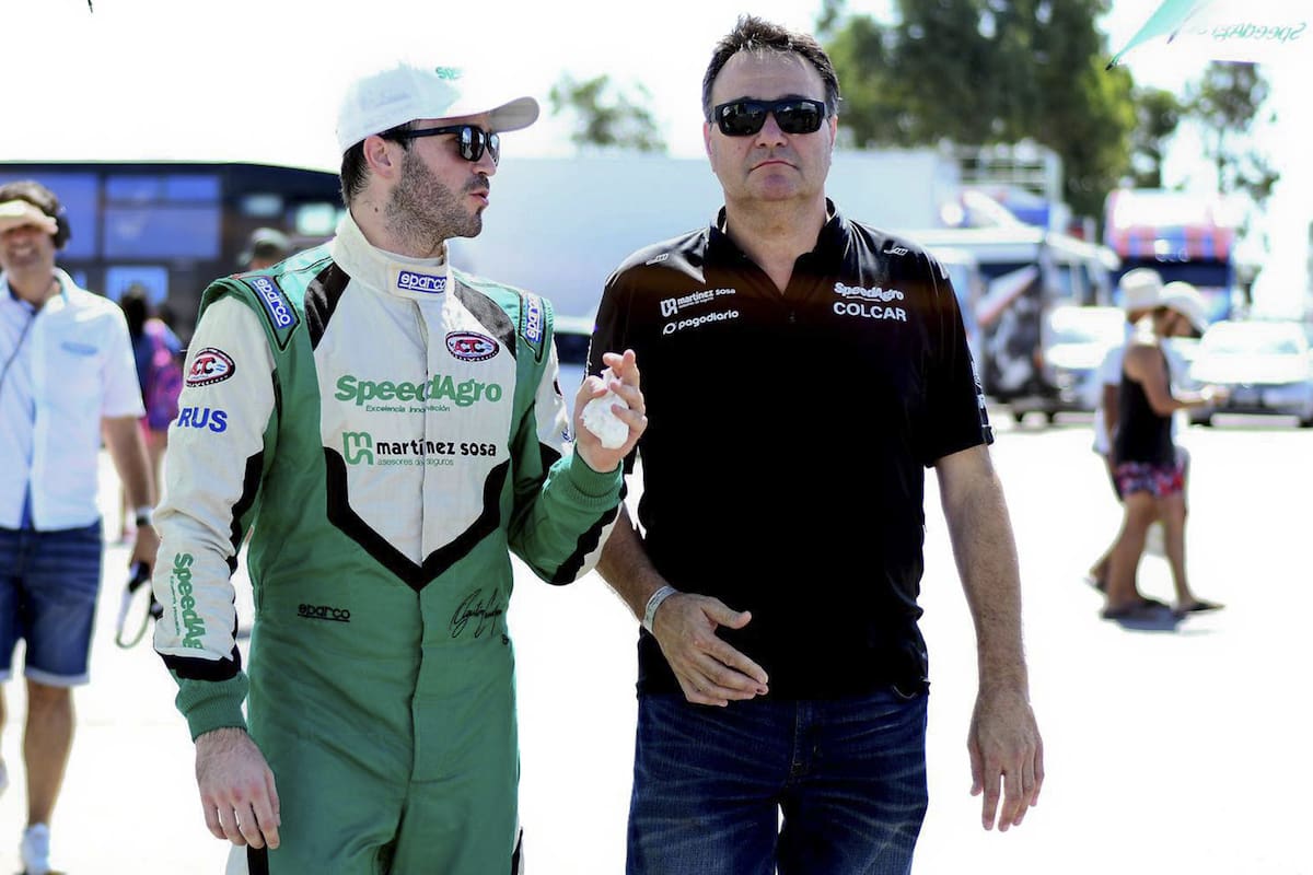 Agustín Canapino y su padre