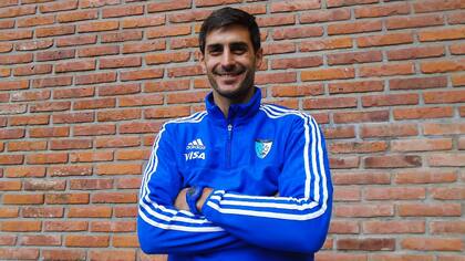 Agustín Corradini, tras su primer entrenamiento en el Cenard