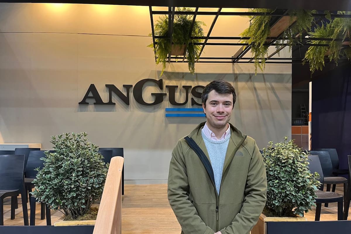 Agustín Curutchet en la 81a. ExpoAngus en el predio de la Rural