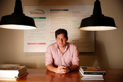 Dranovsky en su oficina; el ejecutivo explicó cuáles son las perspectivas del sector ganadero para este año
