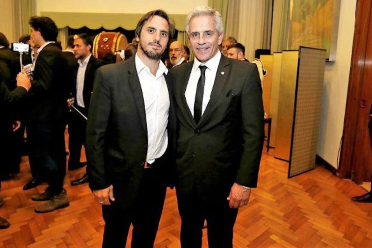 Agustín Pichot y Marcelo Rodríguez, actual presidente de la UAR