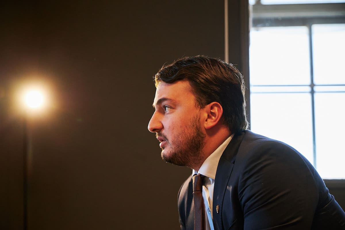 Agustín Romo, presidente de bloque de LLA en la Cámara de Diputados de la provincia de Buenos Aires