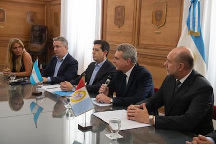 Agustín Rossi, Eduardo de Pedro y Omar Perotti