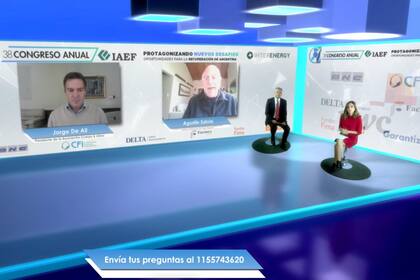 Agustín Salvia y Jorge de All, durante el evento del IAEF