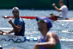 Agustin Vernice es desde hace un lustro el mejor palista argentino; en 2021 tomó parte de una final de los Juegos Olímpicos de Tokio.