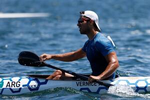 Agustin Vernice finalizó octavo en la final de 1000 metros en canotaje.
