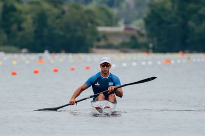 Agustín Vernice fue finalista en K1 1000 metros en el Mundial de Canadá