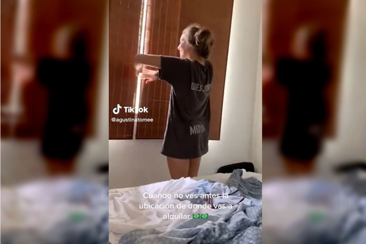 Agustina alquiló un cuarto en Río de Janeiro y se sorprendió al ver lo que había tras la ventana