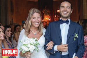 Agustina Caffarone y Pampa Reynal se casaron el sábado 16 en La Concepción, la emblemática estancia de la familia Blaquier en Lobos.