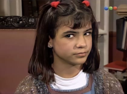 Agustina Cherri en los 90, durante la época de Chiquititas