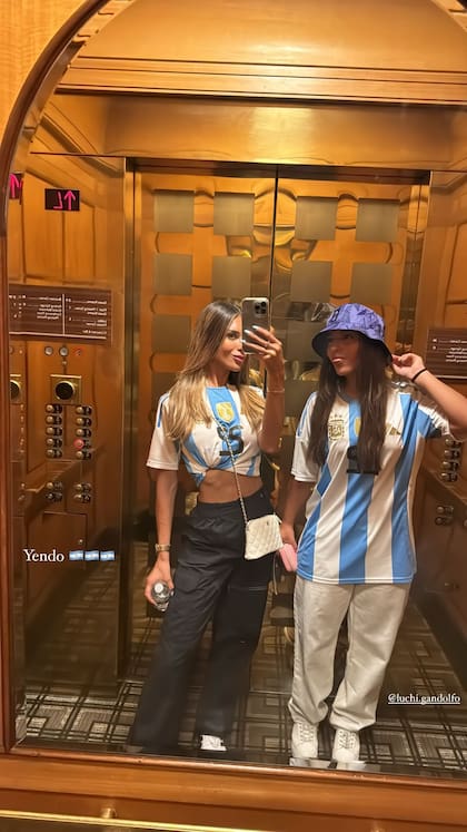 Agustina Gandolfo minutos antes de que comience el partido de Argentina ante Canadá (Foto: Instagram/@agus.gandolfo)