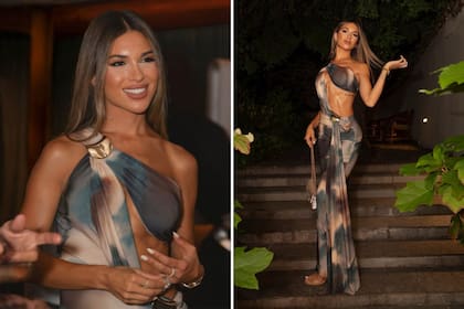 Agustina Gandolfo también quiso mostrar su look en redes sociales