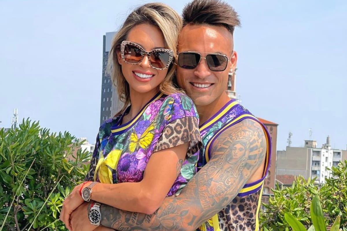 Agustina Gandolfo y Lautaro Martínez con sus llamativos looks