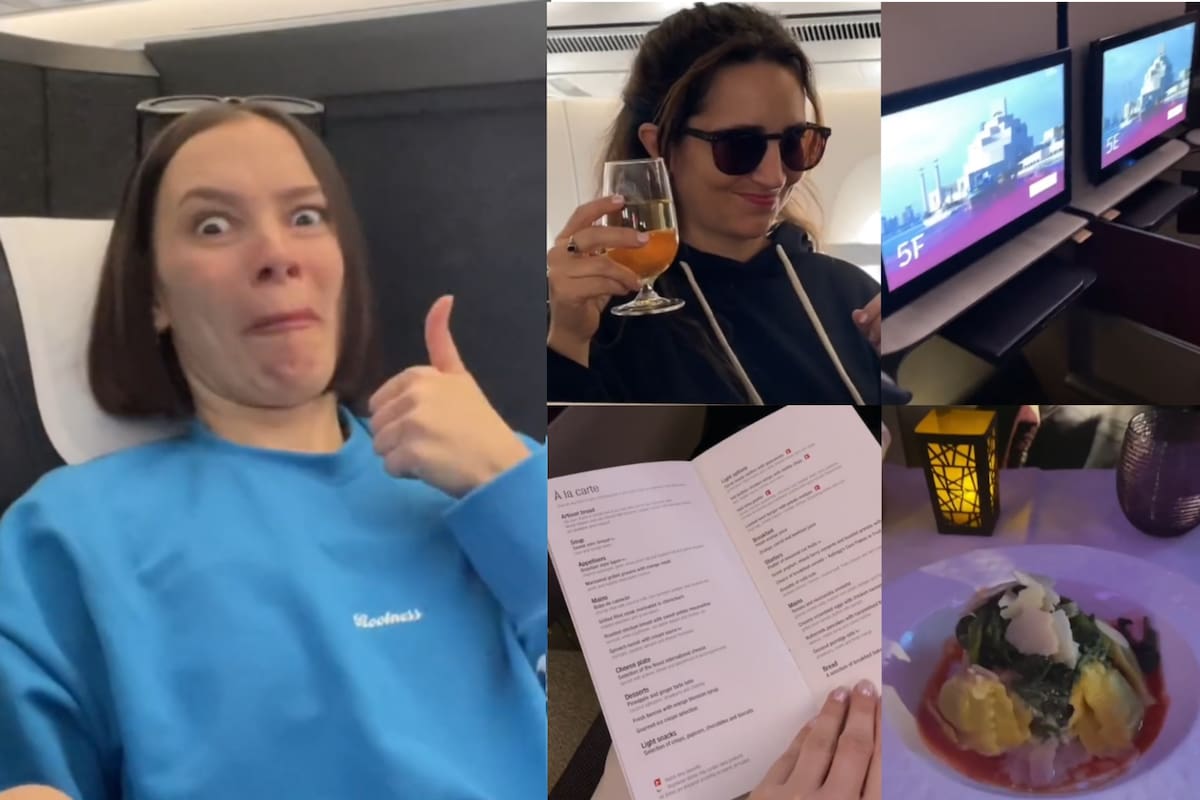 Agustina “Papry” Suásquita causó sensación entre sus seguidores al compartir cómo vivió sus dos lujosos vuelos a Qatar