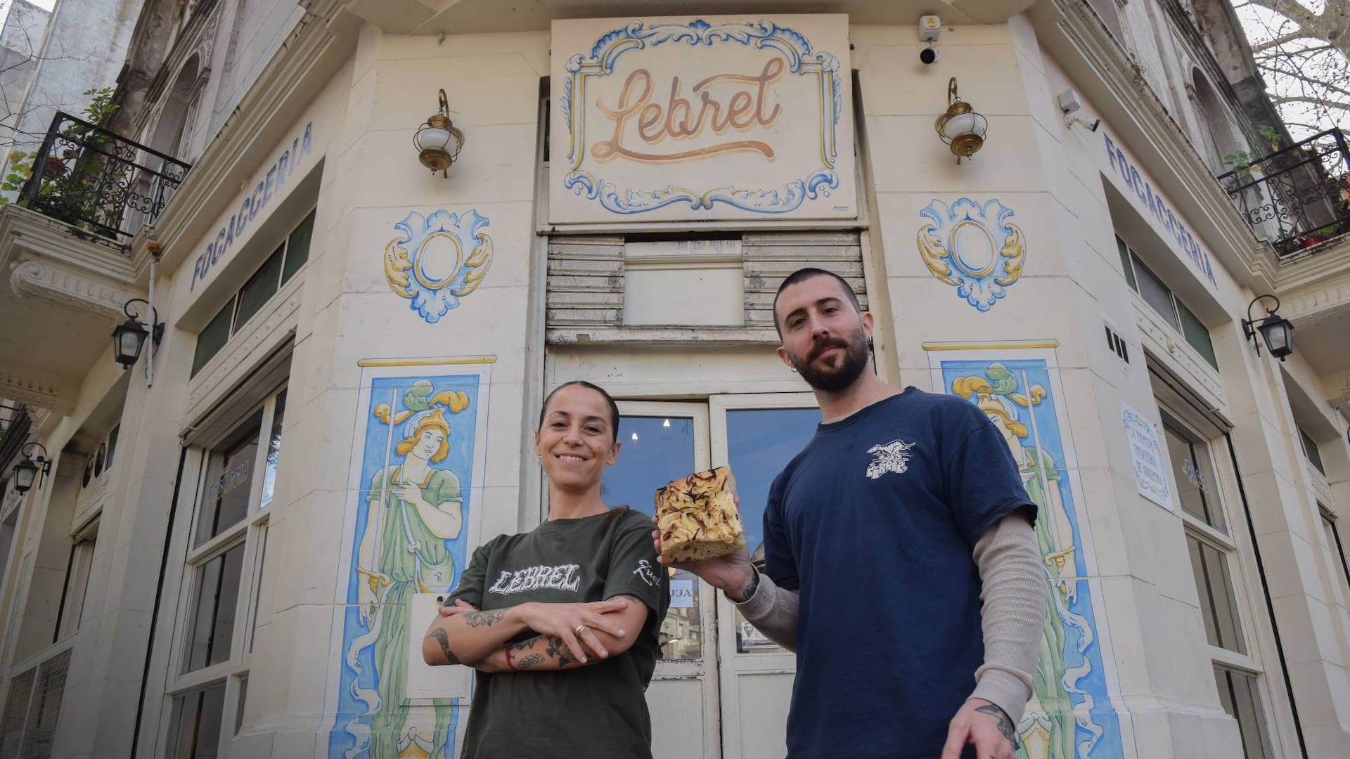 Agustina “Tina” Risso y Augusto Fernández Rubbi crearon la focaccería en plena pandemia.