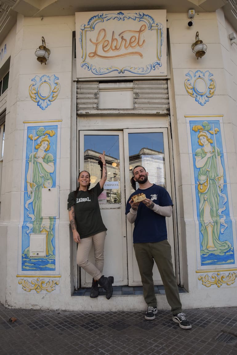 Agustina “Tina” Risso y Augusto Fernández Rubbi crearon la focaccería en plena pandemia.