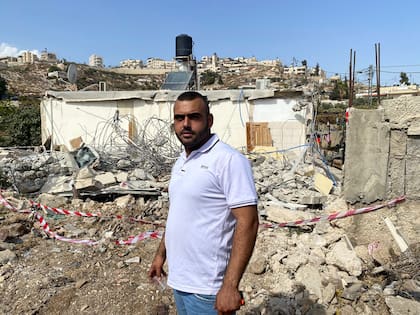 Ahmed Hmedat, un electricista de 35 años. (Elisabetta Piqué)