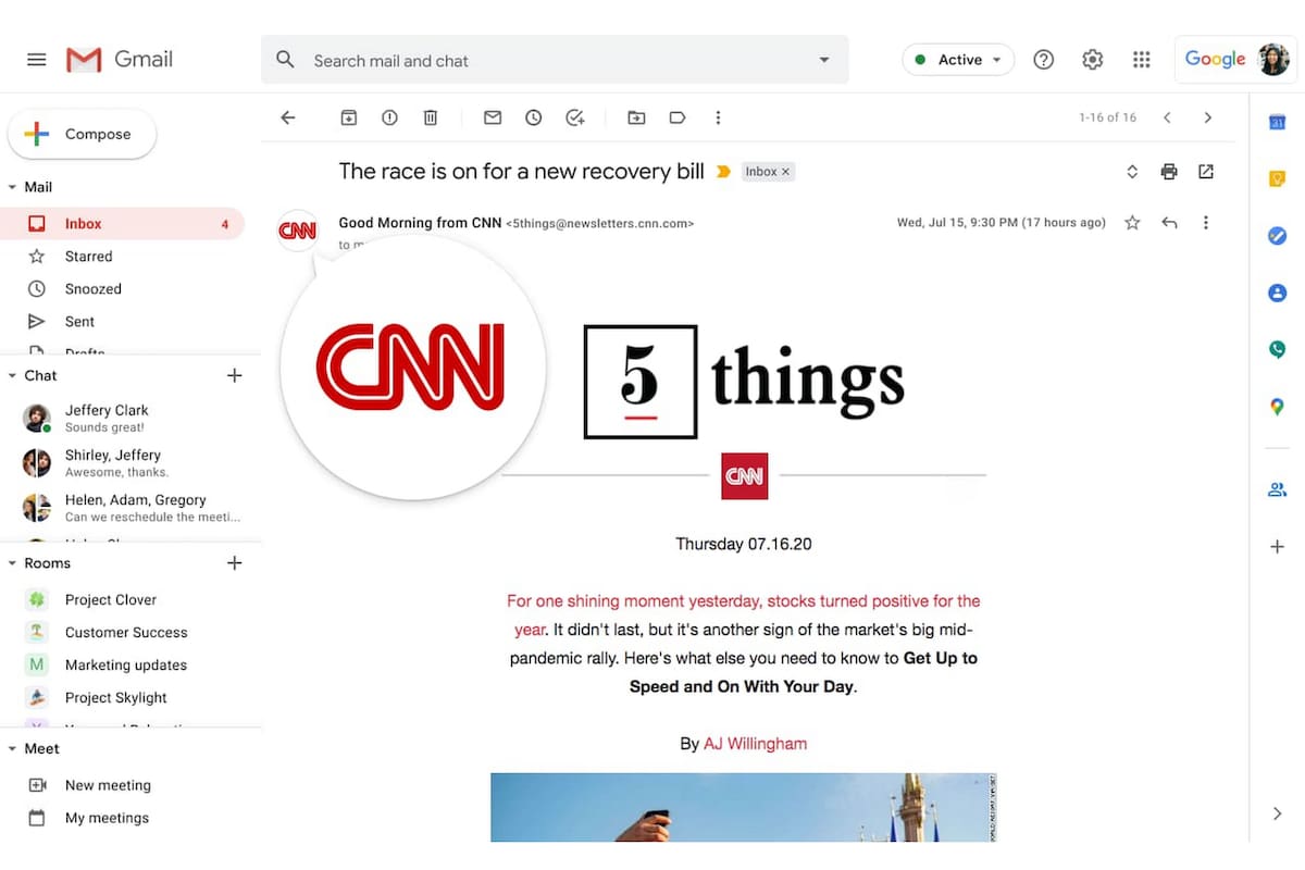 Ahora Gmail tendrá una marca de verificación para los correos empresariales