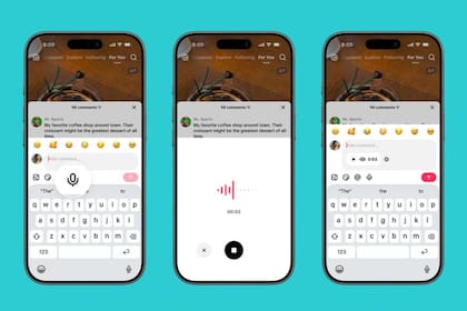 Ahora se puede comentar un video de TikTok con un audio de hasta 1 minuto