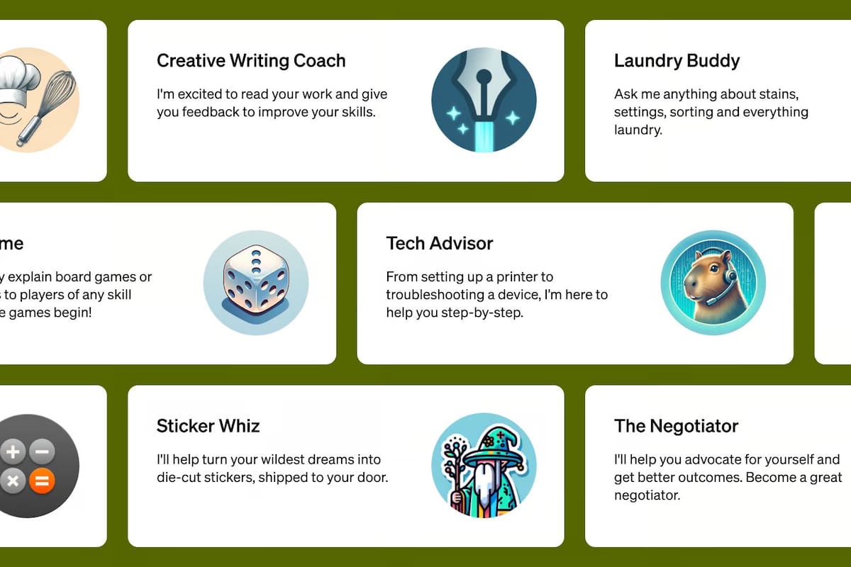 Ahora será posible crear ChatGPTs personales, según anunció la compañía