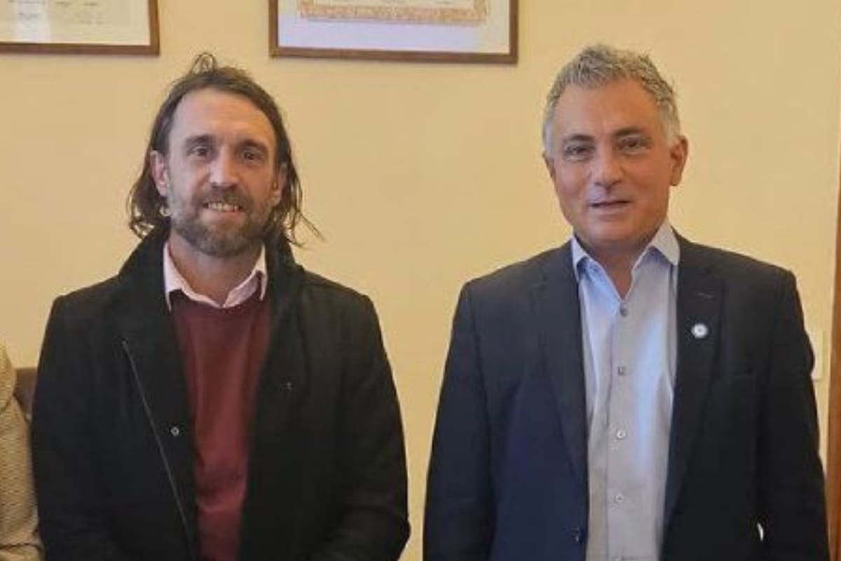 Ahumada, junto a Sebastián Pareja, titular de LLA en Buenos Aires