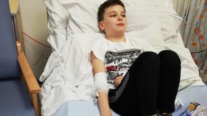 Aiden Temple, de 10 años, formó parte en el ensayo Recovery