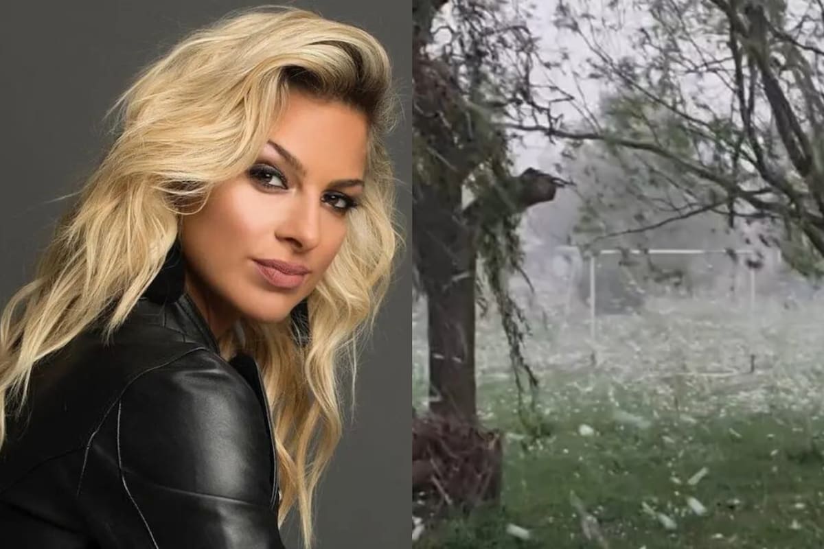 Ailén Bechara compartió un video sobre la brutal tormenta que azotó a su pueblo