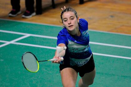 Ailen Oliva, protagonista en la prueba de Badminton.