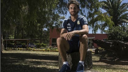 Aimar, en la entrevista con LA NACION