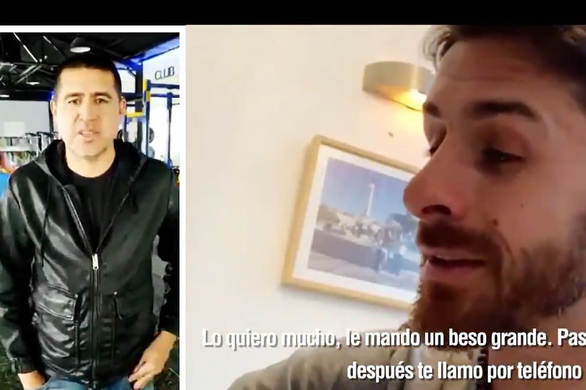 Aimar, sorprendido por el saludo de Riquelme durante una entrevista