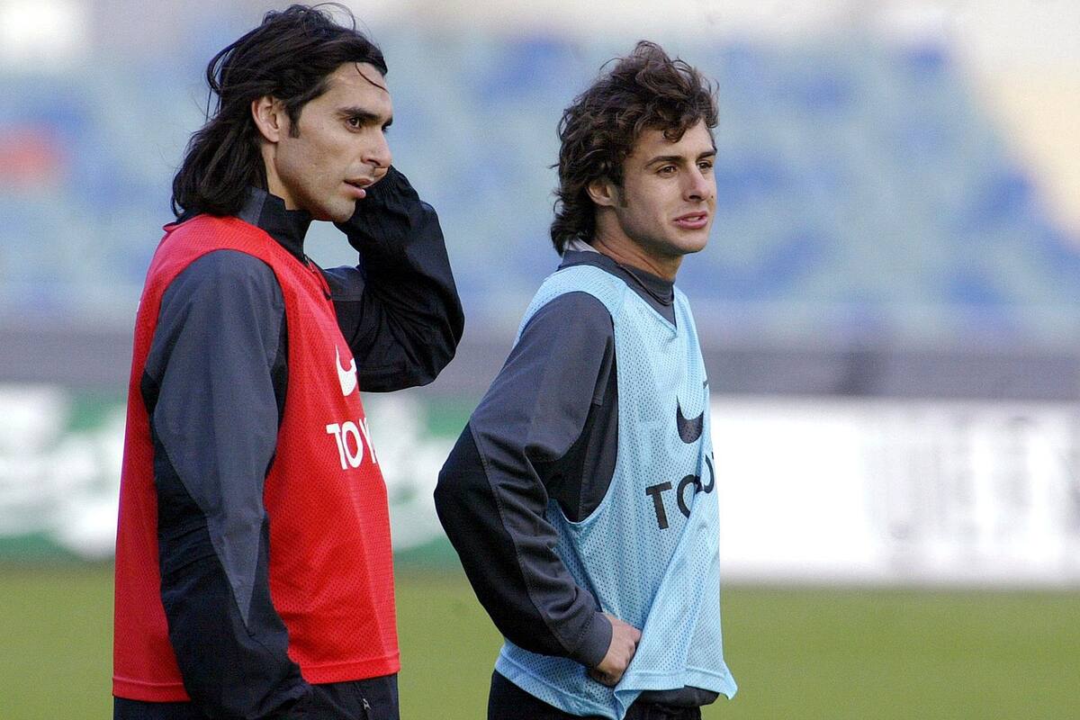 Aimar y Ayala en el Valencia en Mayo de 2004